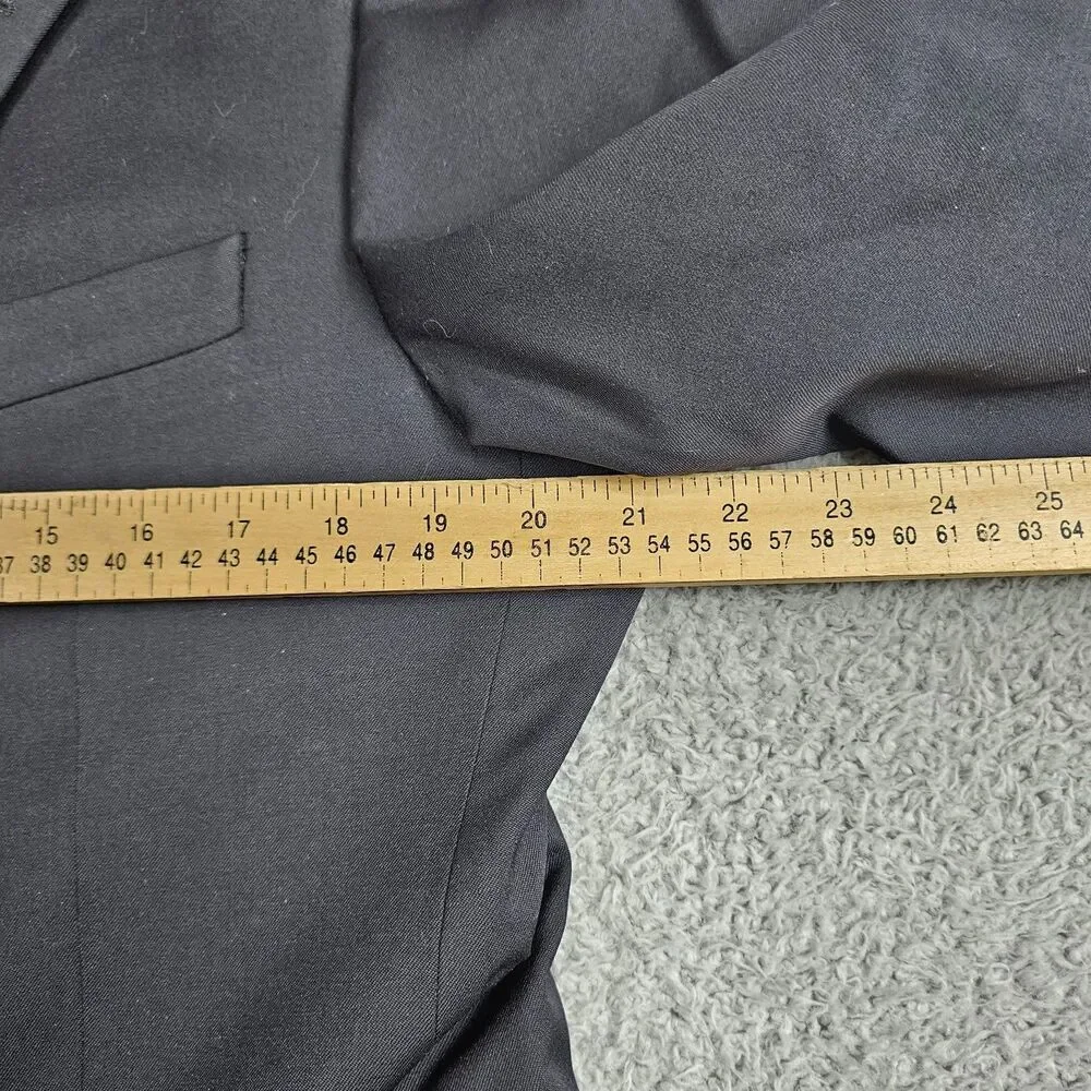Brooks Brothers Blazer Sport Mens 41R Black Super 110s Wool 2 Button Coat